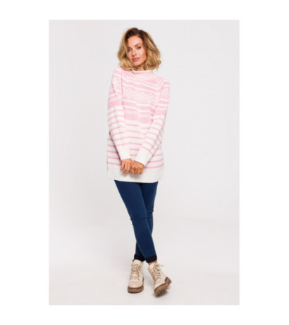 MXS08 Long turtleneck sweater - pink