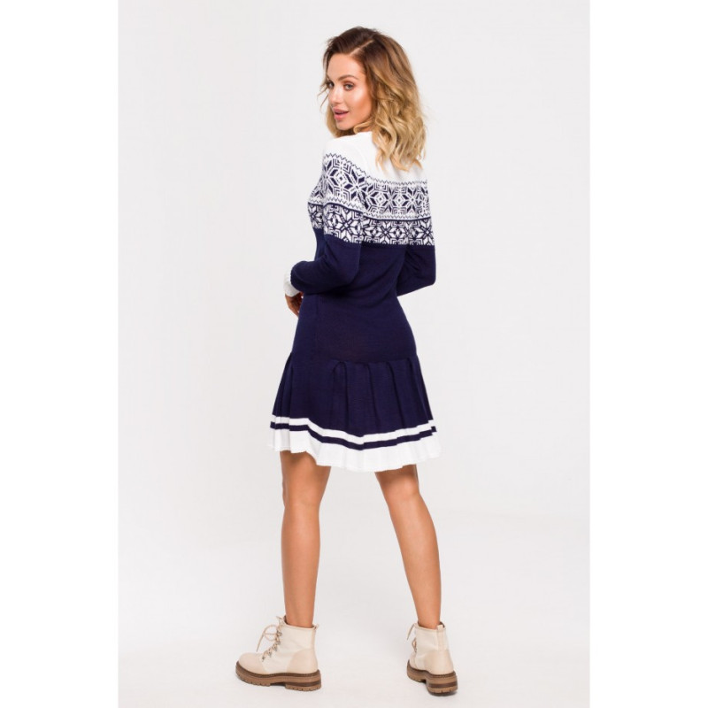 MXS01 Christmas sweater dress - navy blue