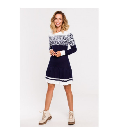 MXS01 Christmas sweater dress - navy blue