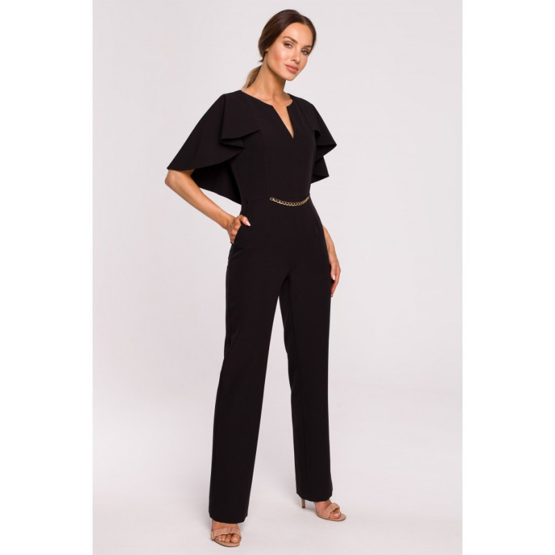 M670 Overalls with cape - black