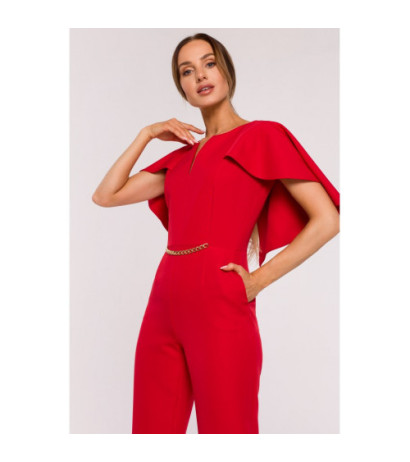 M670 Overalls with cape - red