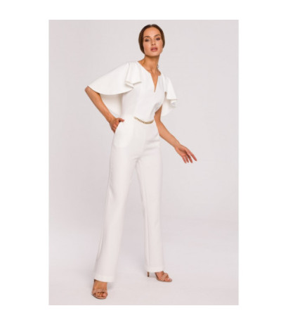 M670 Jumpsuit with cape - ecru