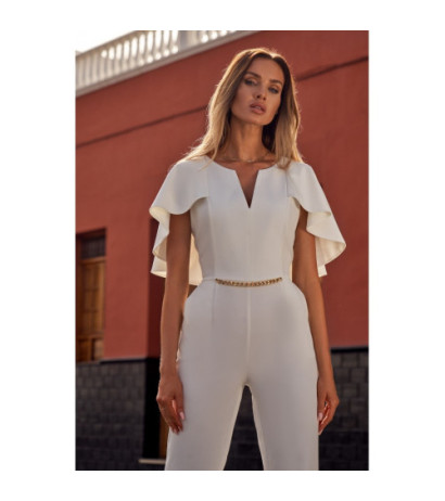 M670 Jumpsuit with cape - ecru