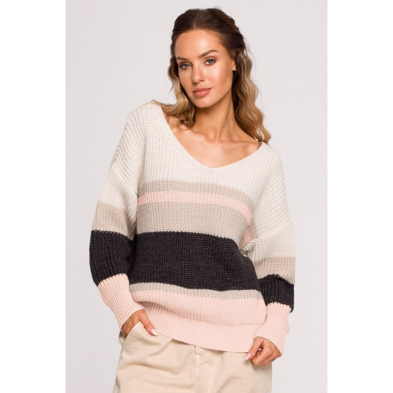 M686 Striped sweater - model 2