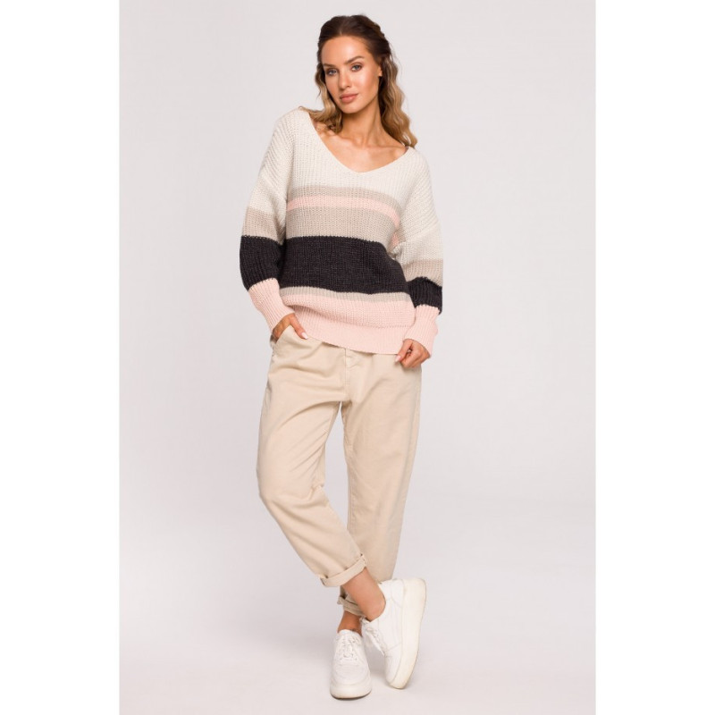 M686 Striped sweater - model 2