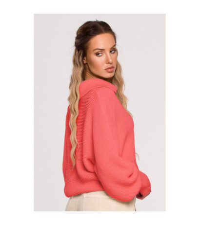 M687 Sweater with collar - peach