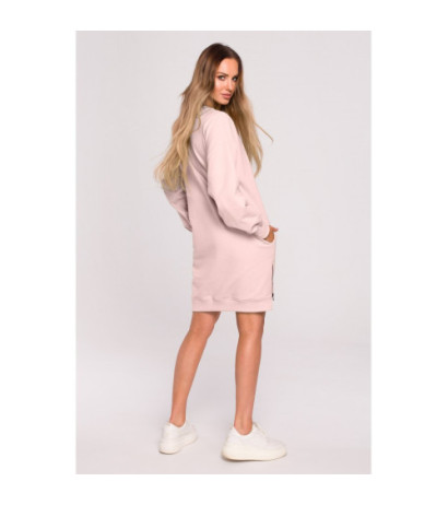 M676 Tunic with patch and decorative locks - candy pink