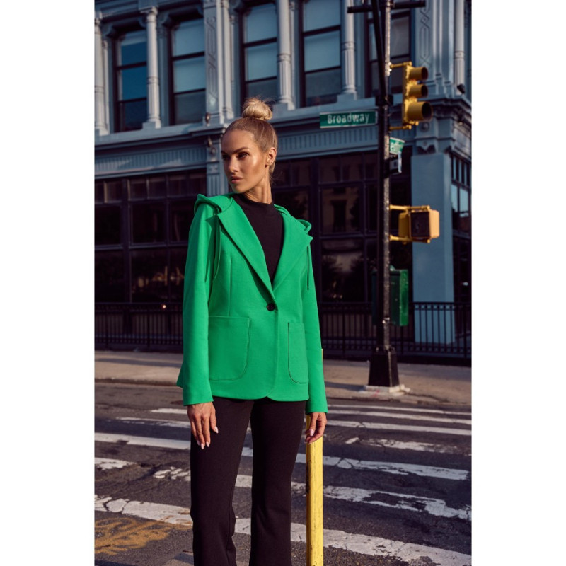 M691 Jacket with hood and trousers - luscious green