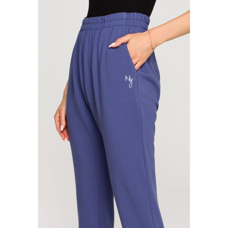 M692 Sweatpants with slits at the bottom - indigo