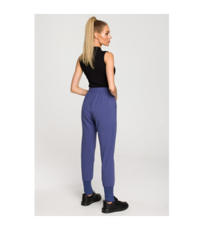 M692 Sweatpants with slits at the bottom - indigo