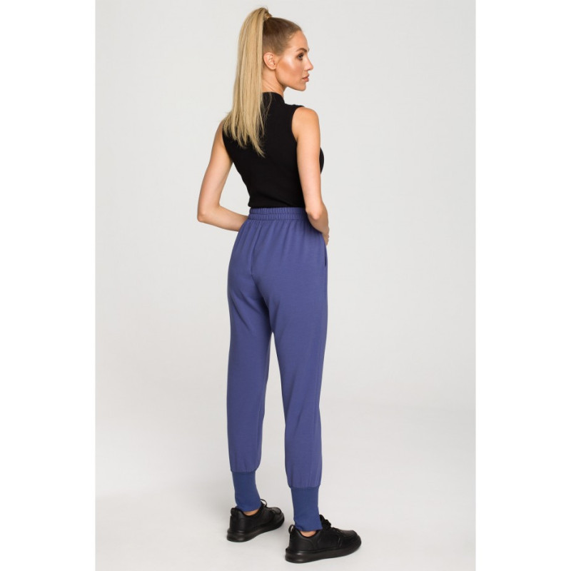 M692 Sweatpants with slits at the bottom - indigo