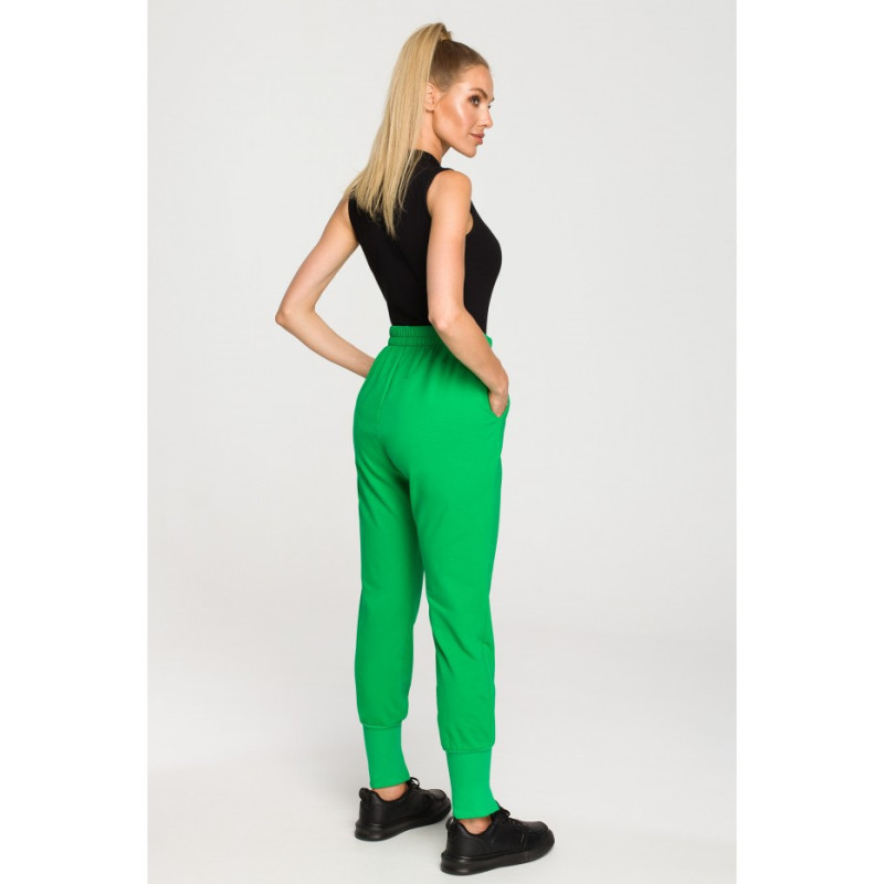 M692 Sweatpants with slits at the bottom - juicy green