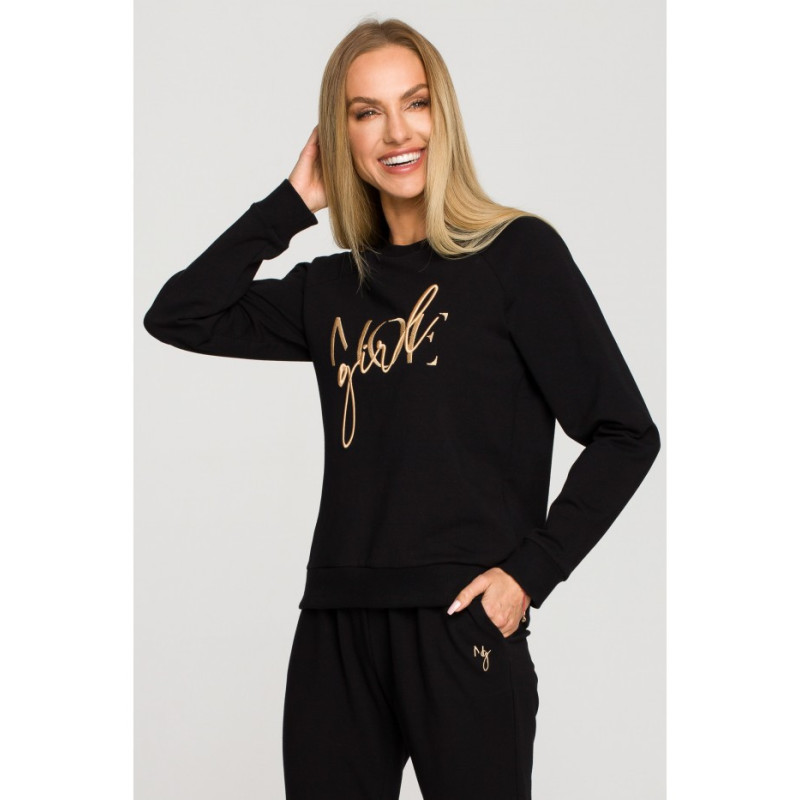 M693 Sweatshirt with embroidery - black