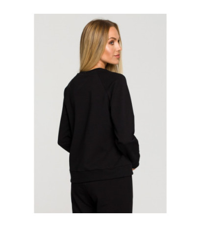 M693 Sweatshirt with embroidery - black