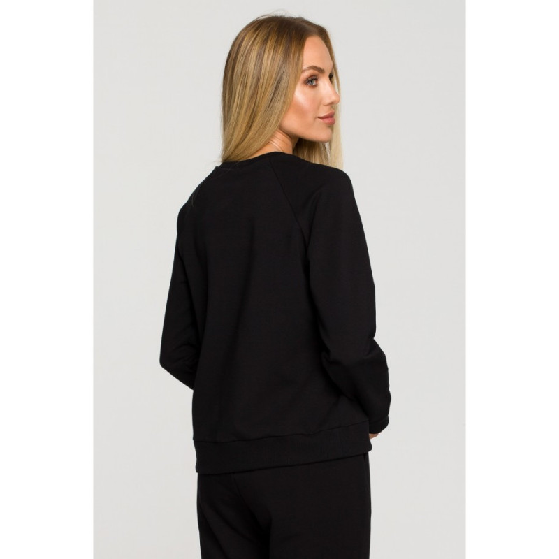 M693 Sweatshirt with embroidery - black