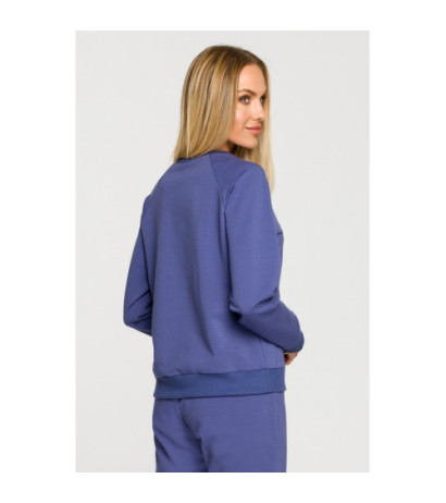 M693 Sweatshirt with embroidery - indigo