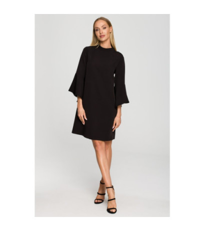 M698 A-line cut dress - black