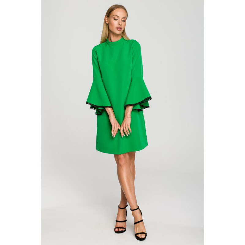 M698 A-line cut dress - juicy green