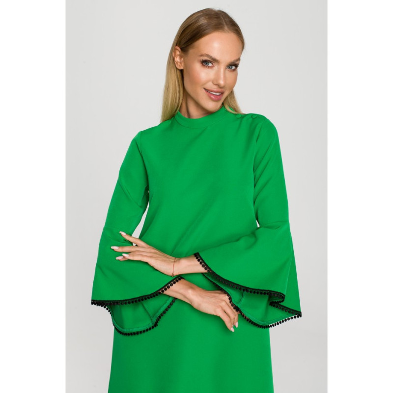 M698 A-line cut dress - juicy green