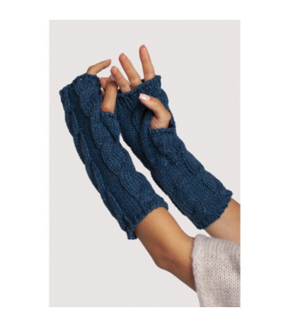 BK098 Long fingerless gloves - marine