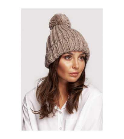 BK101 Cap with pom-pom - beige