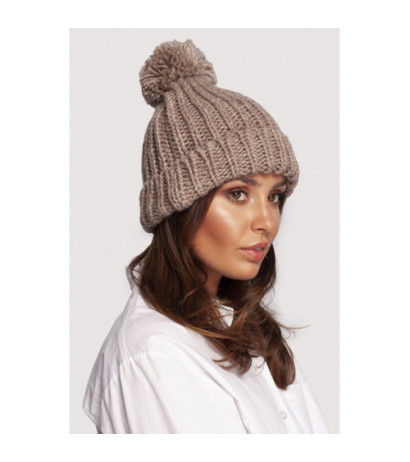 BK101 Cap with pom-pom - beige