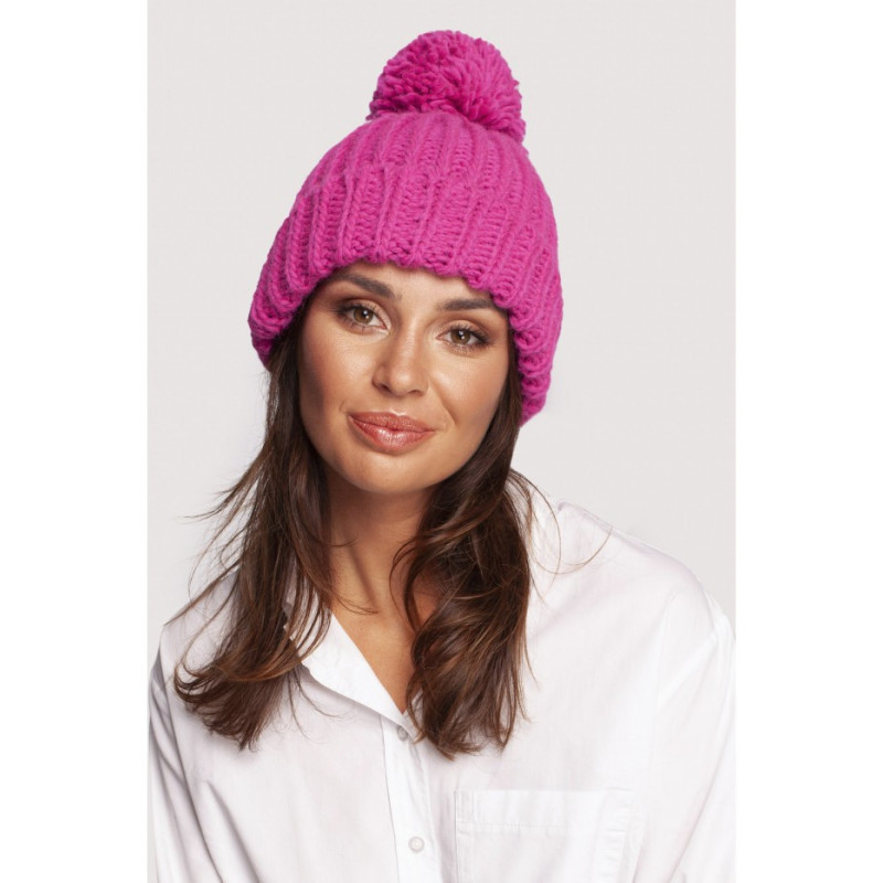 BK101 Cap with pom-pom - pink