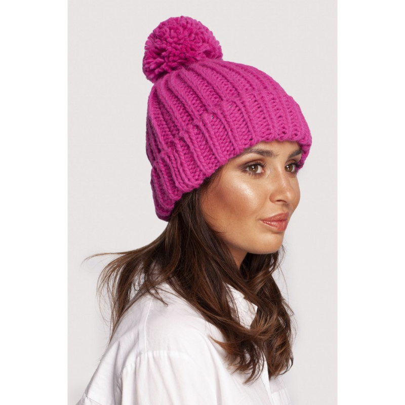 BK101 Cap with pom-pom - pink