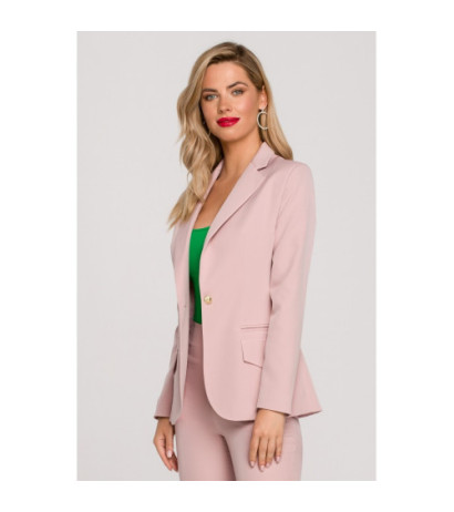 K141 Jacket with decorative buttons - dirty pink