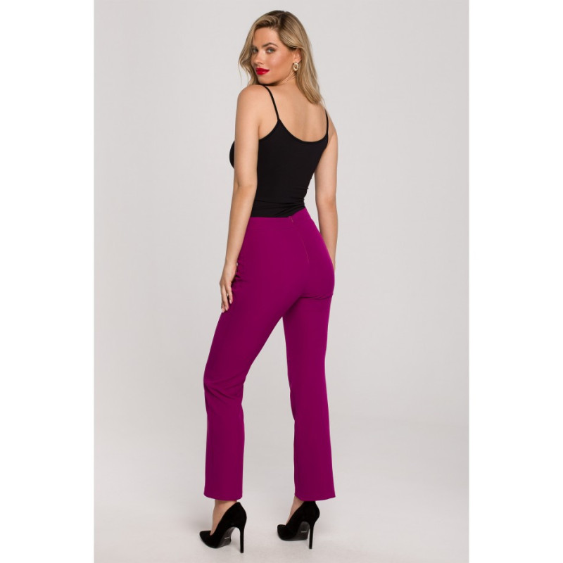 K142 Trousers at the hem - ruby