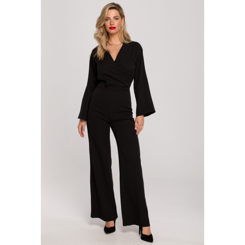 K147 Wide-legged jumpsuit - black