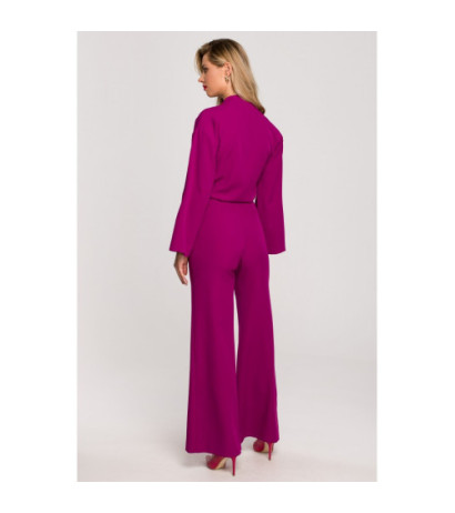 K147 Wide-legged jumpsuit - ruby