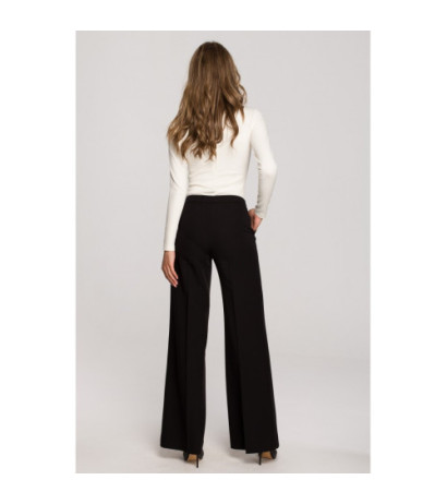 S311 Pants with wide legs - black