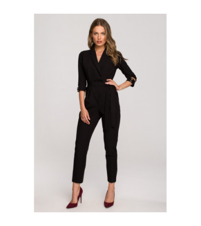 S316 Shawl collar jumpsuit...