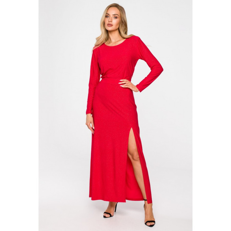 M719 Long-sleeved dress - red