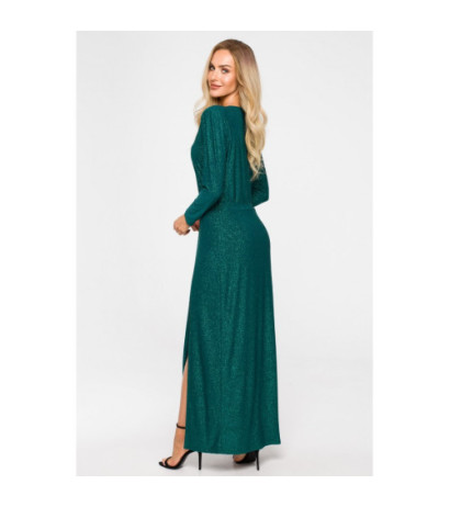 M719 Long-sleeved dress - emerald