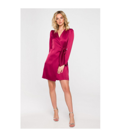 K156 Envelope dress - maroon