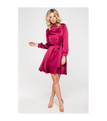 K157 Flared dress - maroon