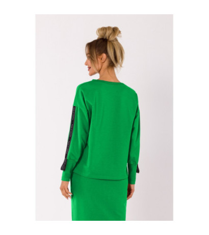 M727 Sweatshirt with stripes - juicy green