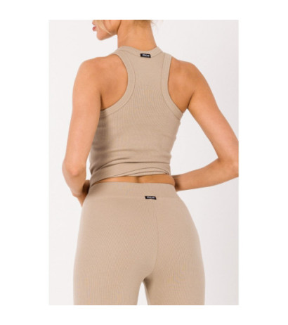 M734 Ribbed knit leggings - beige