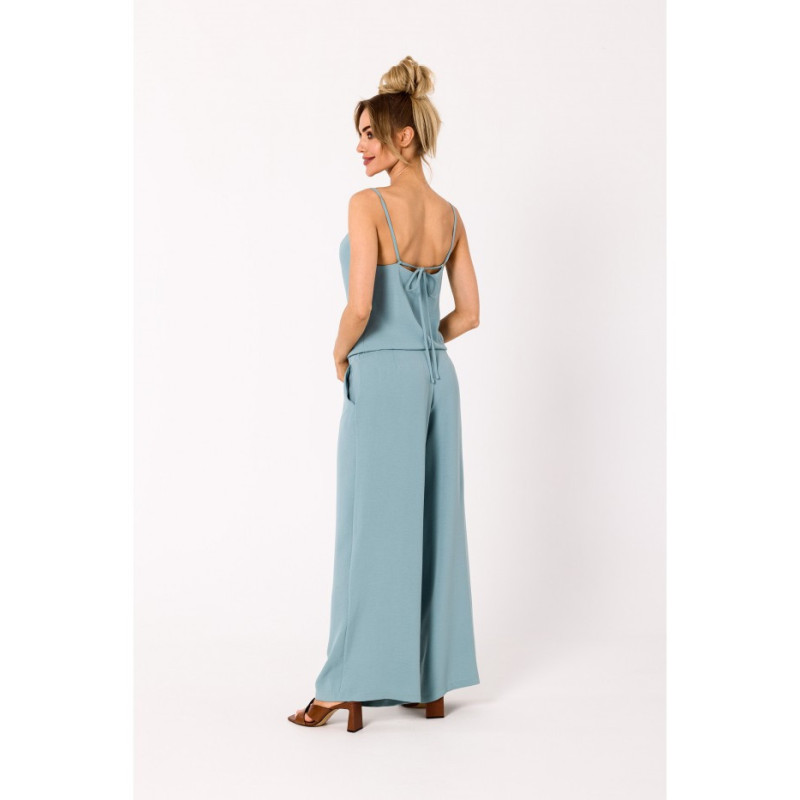 M737 Thin-strapped jumpsuit - agave