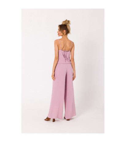 M737 Thin-strapped jumpsuit - dirty pink