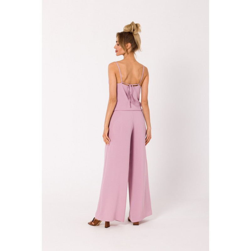 M737 Thin-strapped jumpsuit - dirty pink