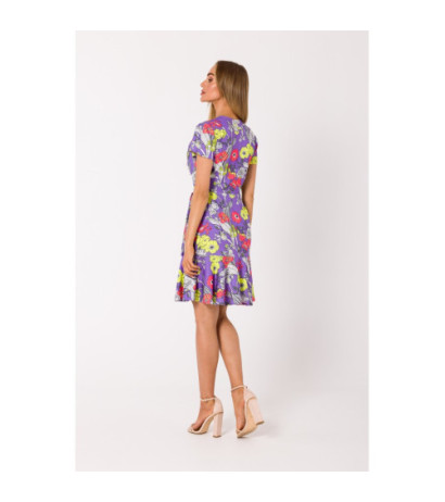 M738 Envelope dress with side tie - model 2