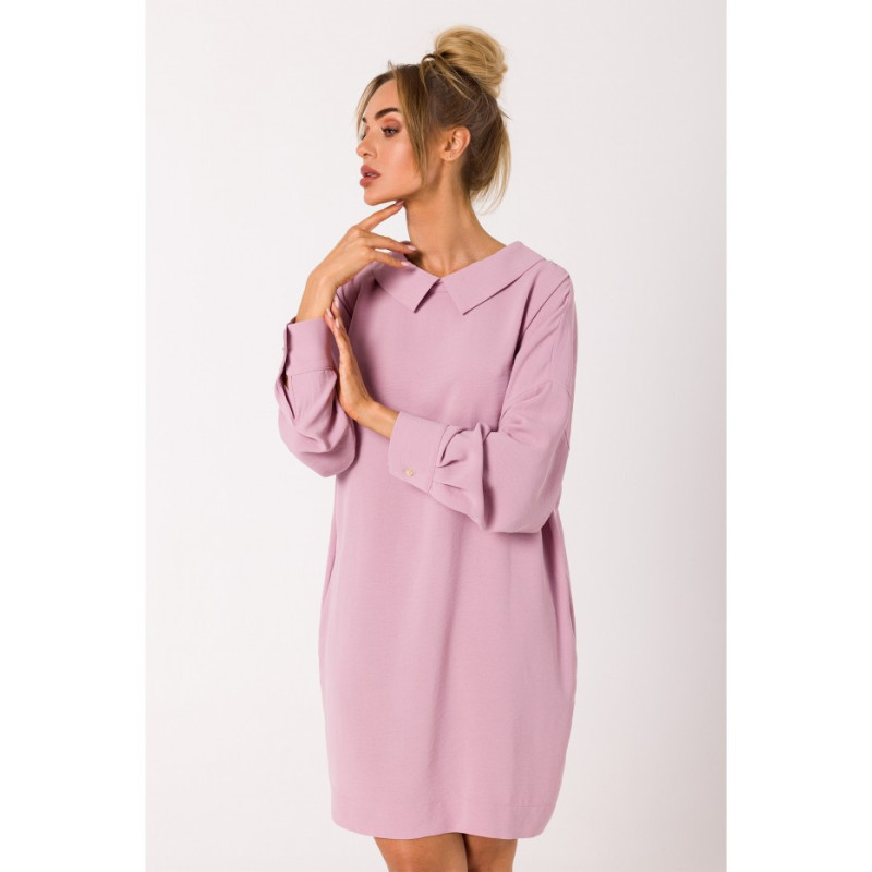 M740 Chain shirt dress - dirty pink