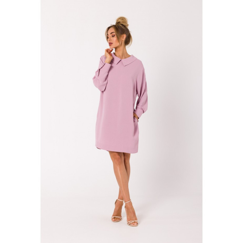 M740 Chain shirt dress - dirty pink