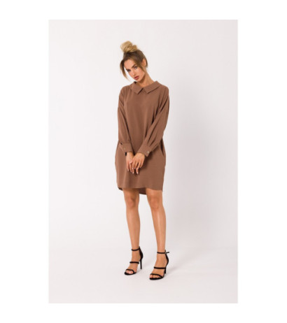 M740 Chain shirt dress - chocolate