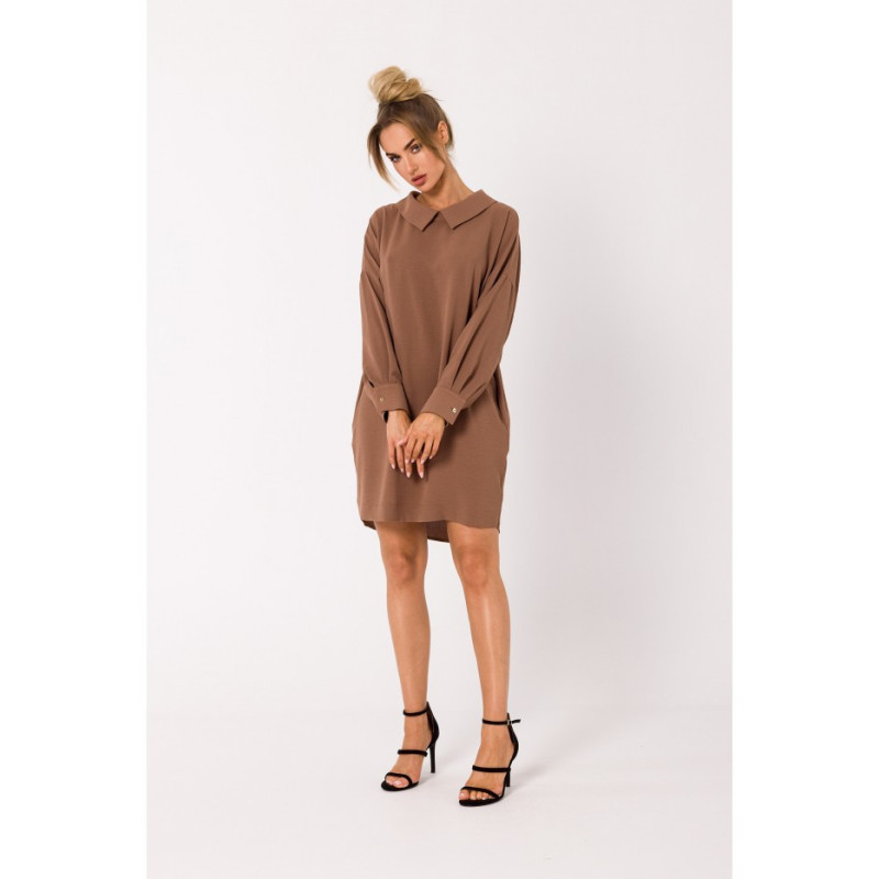 M740 Chain shirt dress - chocolate