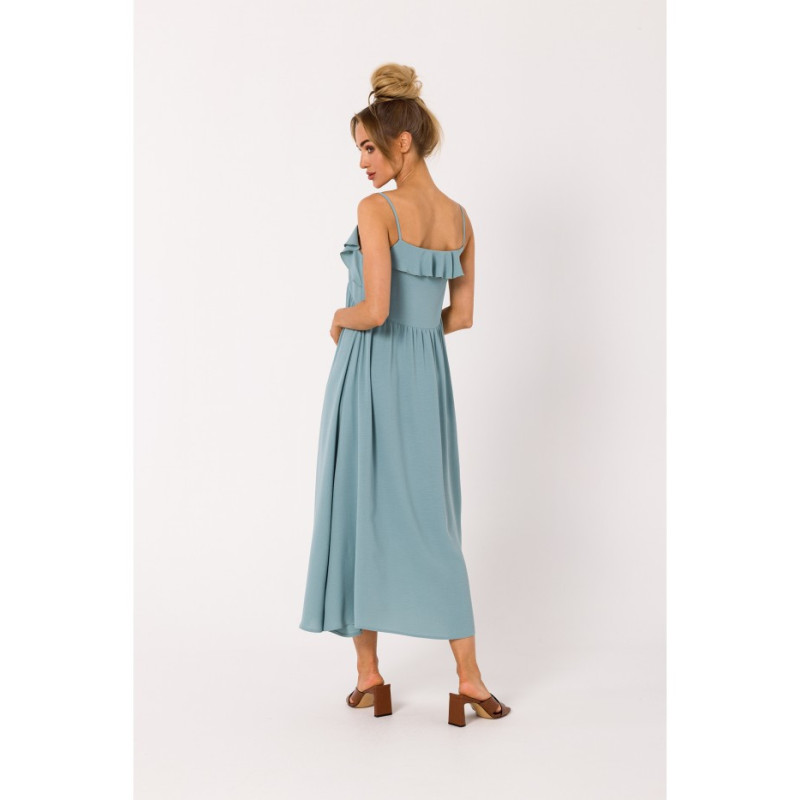 M743 Thin Strap Dress - agave