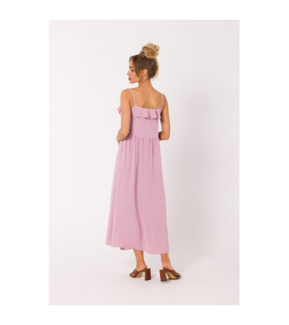 M743 Thin strap dress - dirty pink